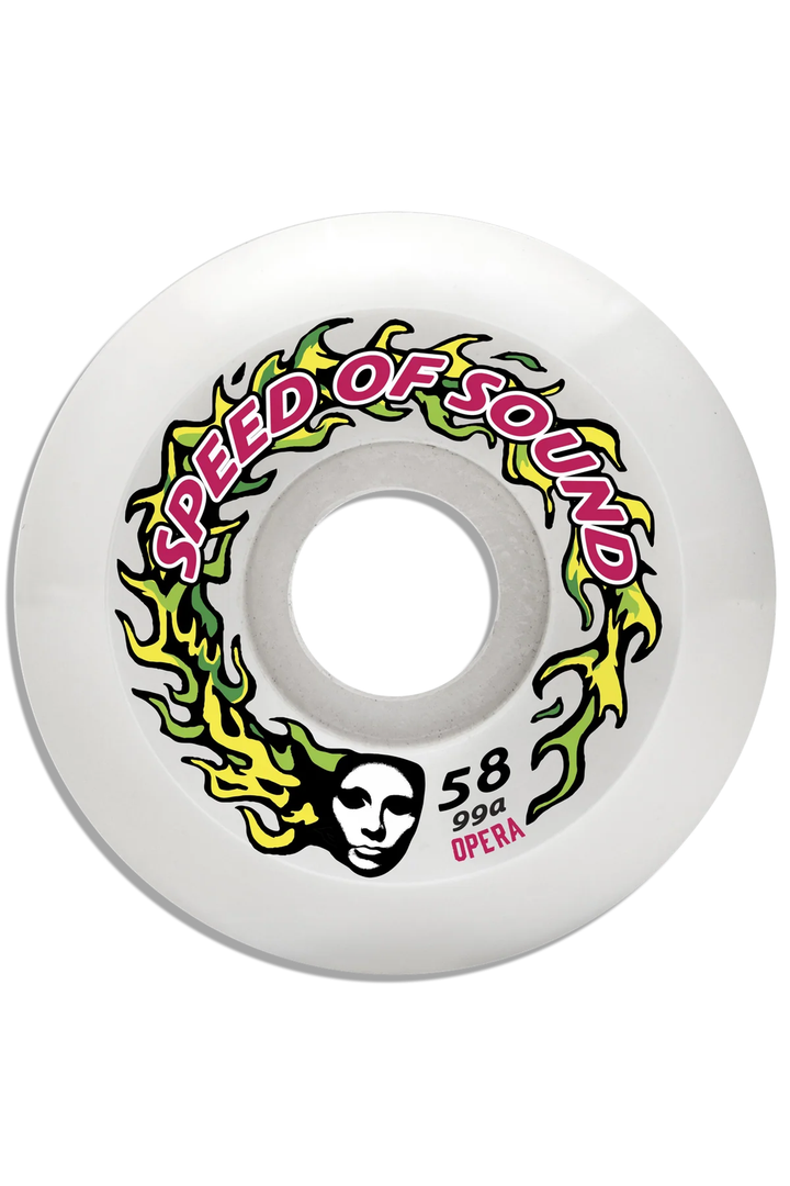 Opera SOS Fire Mask Hardline Conical 58mm 99a Skateboard Wheels