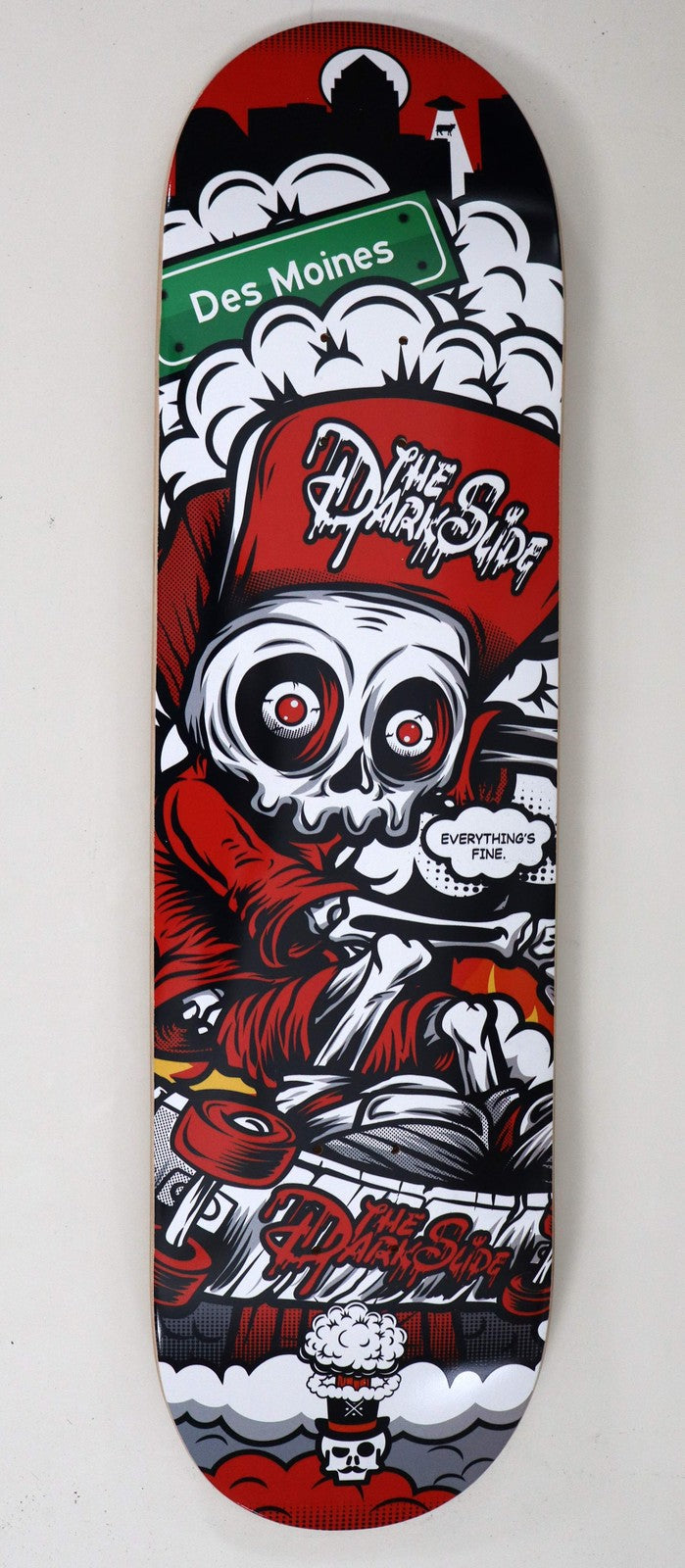 The Dark Slide X Skullduggery "Everything'S Fine" 8" Complete Skateboard
