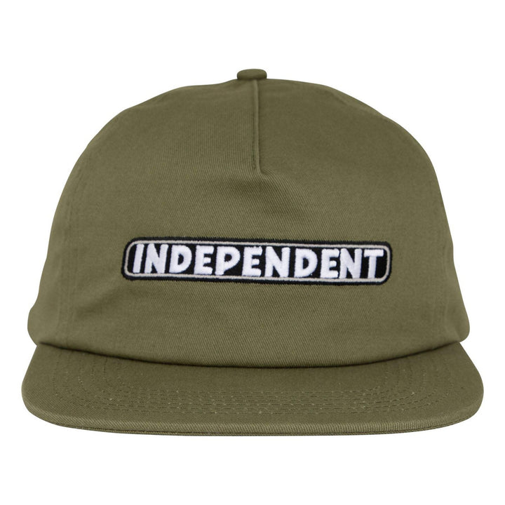 Independent Bar Logo Snapback Unstructured Hat