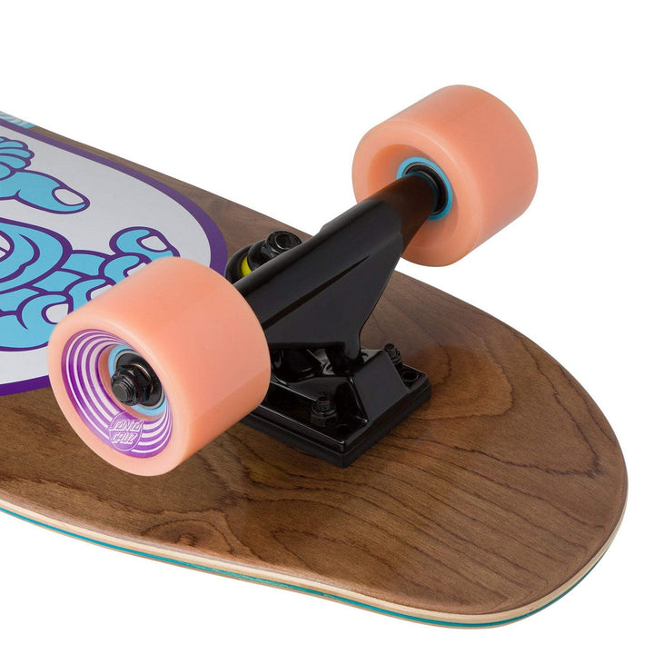 Santa Cruz Beach Bum Hand Street Cruzer Complete Skateboard 8.4"