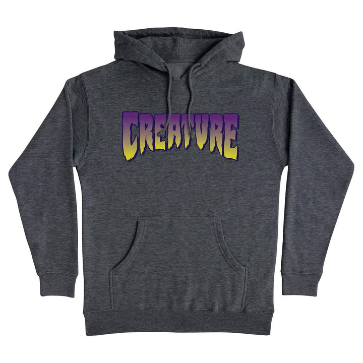 Creature Logo Outline Pullover Heavyweight Hooded Sweatshirt