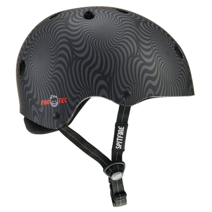 Pro-Tec x Spitfire LOW PRO (Black Swirl) Certified Helmet