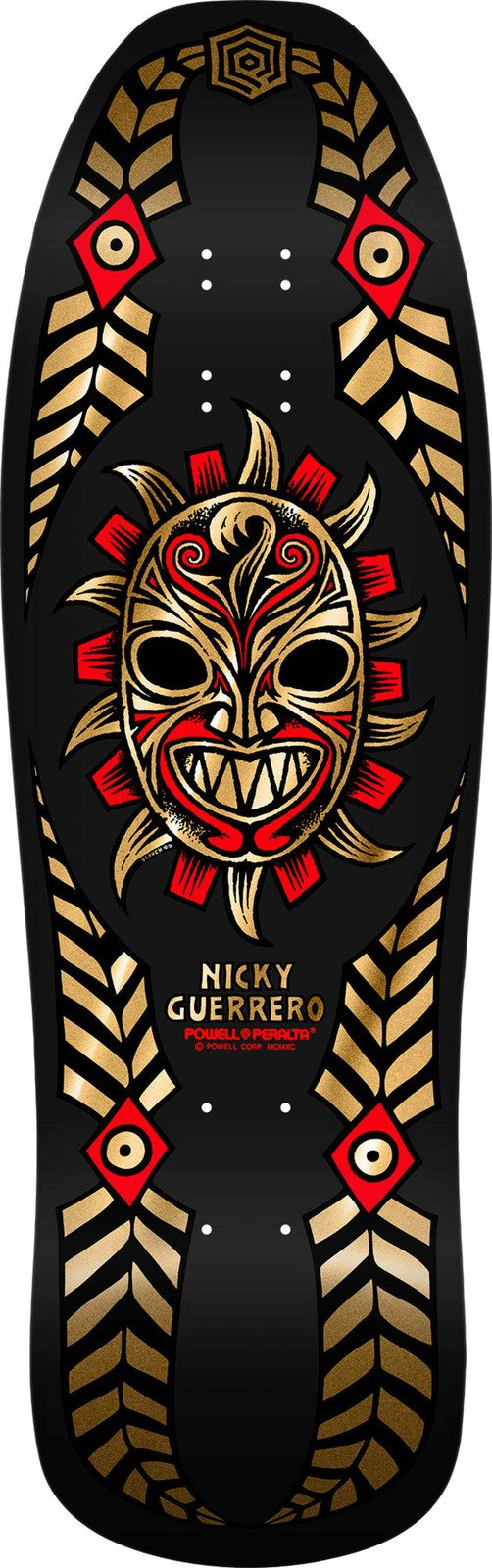 Powell Peralta Nicky Guerrero Mask Gold Foil Skateboard Deck