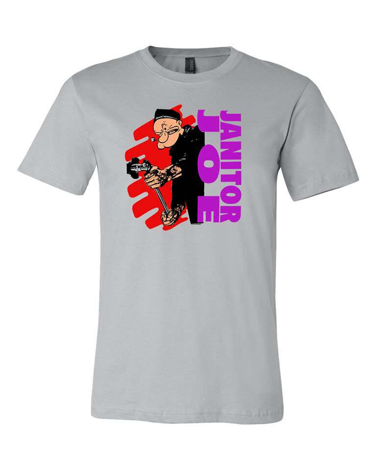 Janitor Joe "Popeye" T-Shirt W/ Amphetamine Reptile Noise Back Logo