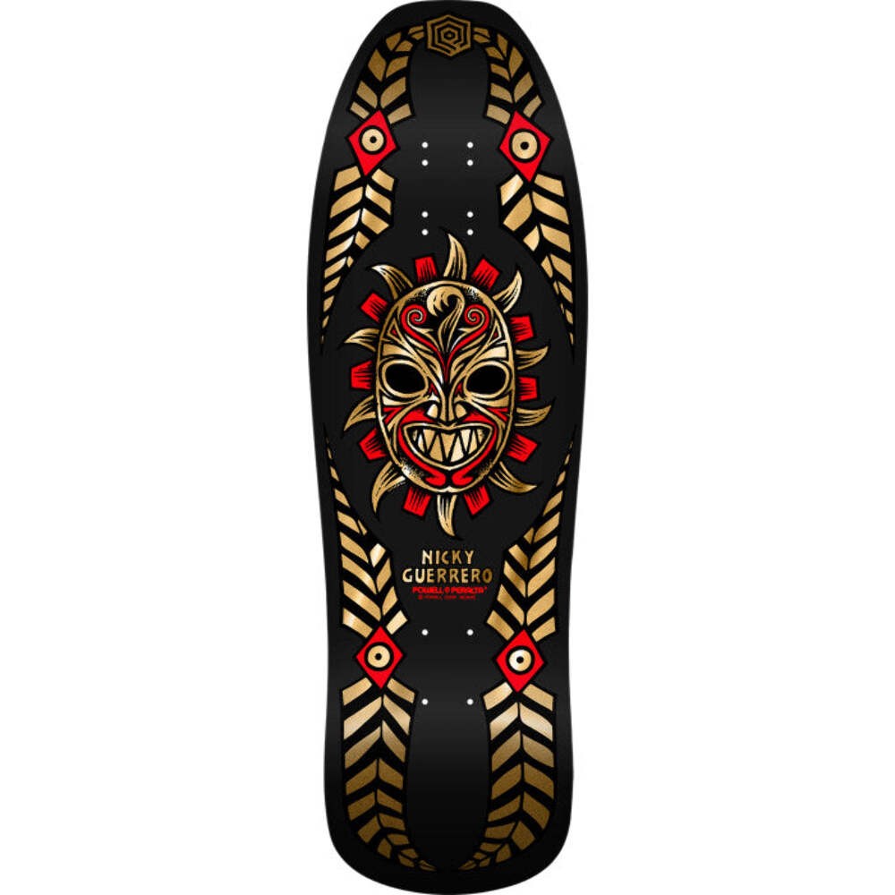 Powell Peralta Nicky Guerrero Mask Gold Foil Skateboard Deck