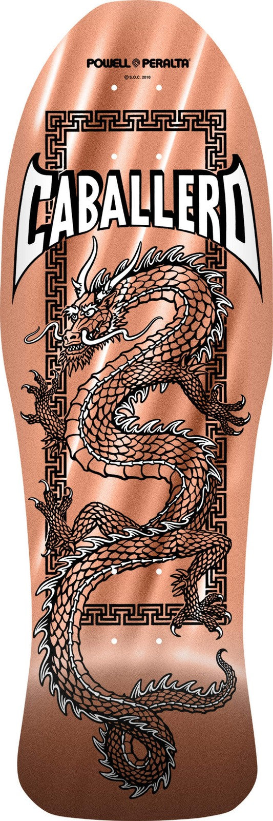 Powell Peralta Caballero Chinese Dragon Copper Foil 10" Complete Skateboard