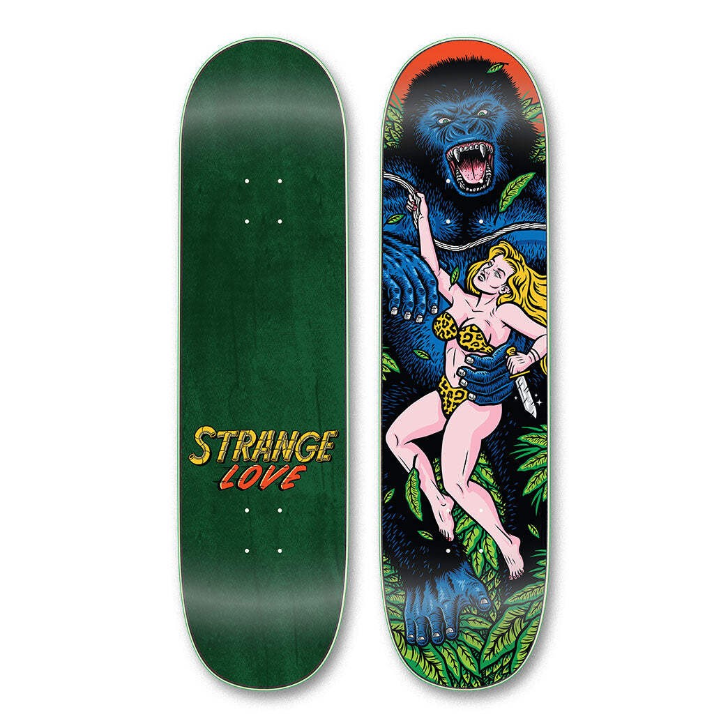 STRANGELOVE APE 8.5" SKATEBOARD DECK ***SLIGHT TWIST***