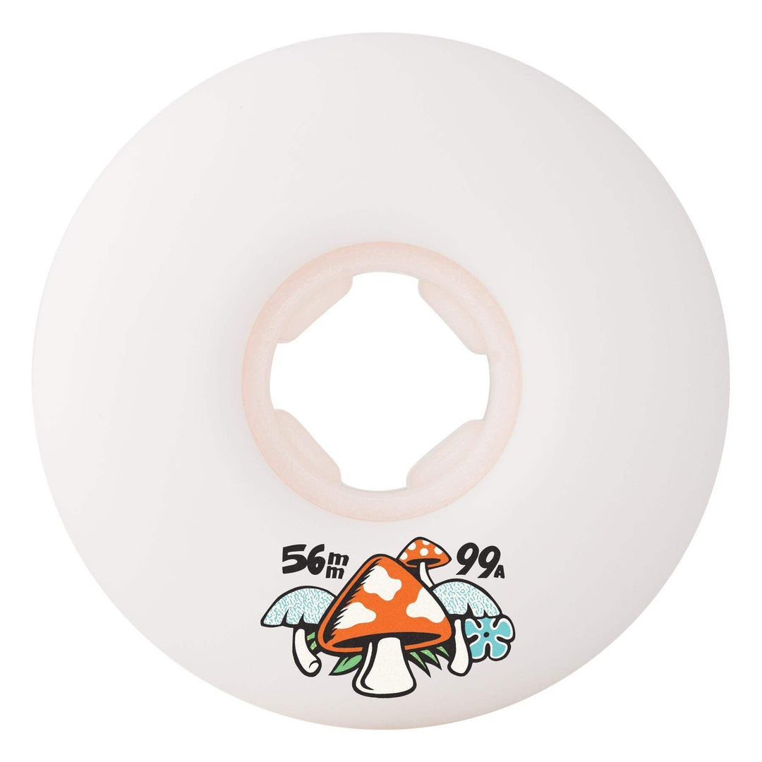 OJ Winkowski Mushroom Elite White Mini Combo 56mm 99a Skateboard Wheels