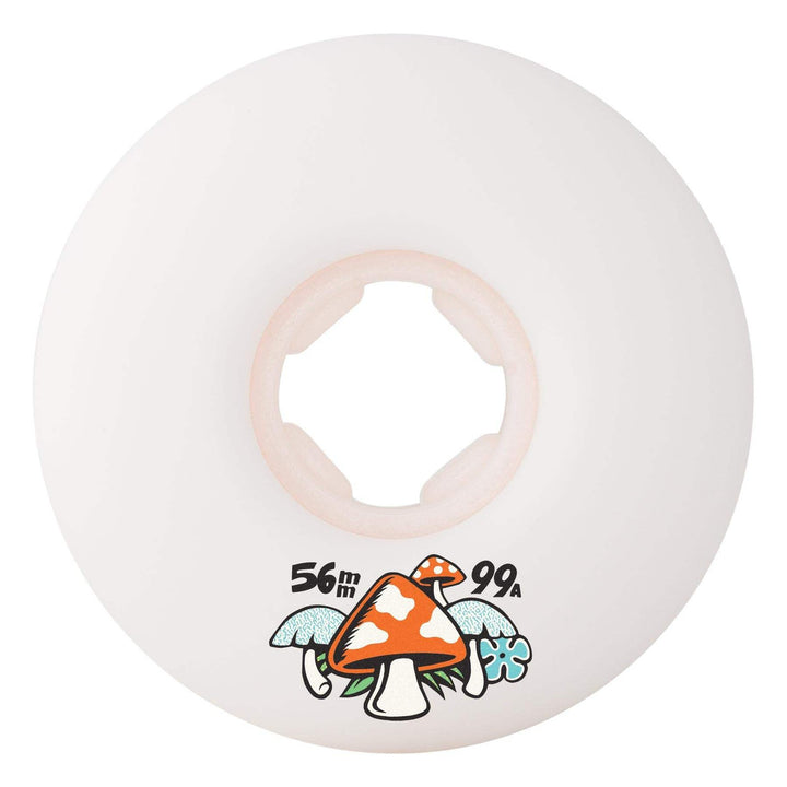 OJ Winkowski Mushroom Elite White Mini Combo 56mm 99a Skateboard Wheels