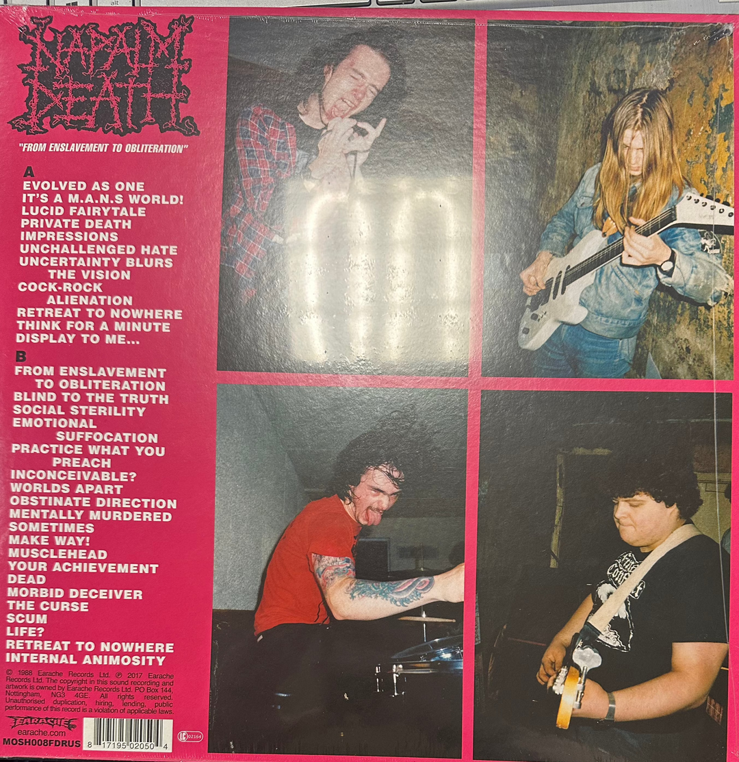 Napalm Death - From Enslavement To Obliteration Vinyl LP Record