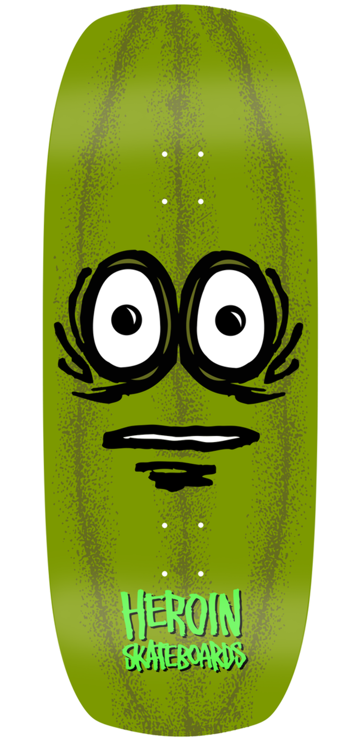 Heroin "The Pickle" 12" Wide Complete Skateboard