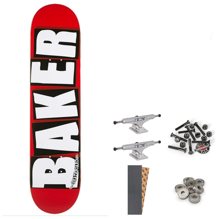 BAKER TEAM BRAND LOGO WHITE 8.125" COMPLETE SKATEBOARD