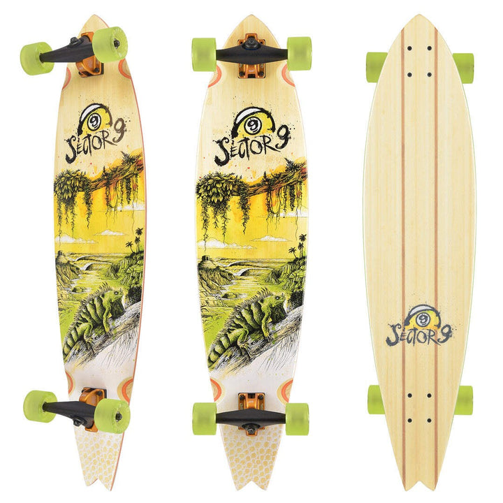 Sector 9 Offshore Temple 9.375 x 39.5 Complete Cruiser Skateboard