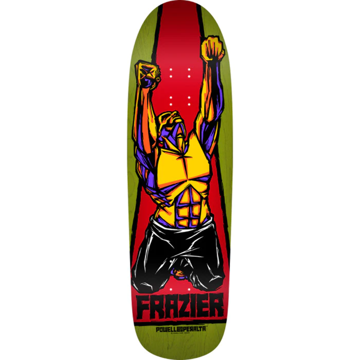 Powell Peralta Mike Fraizer Yellow Man 9.5" Green Stain Skateboard Deck
