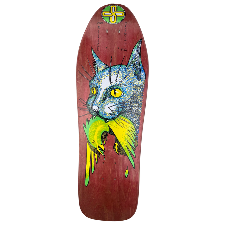 Schmitt Stix Chris Miller Bird In Mouth 10" Skateboard Deck