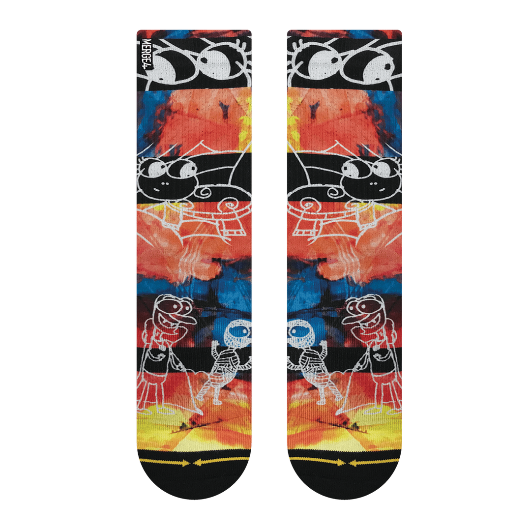 Merge4 Lucile Packard Eyeballs Crew Socks