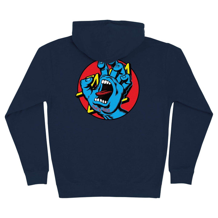 Santa Cruz Hand Dot Zip-Up Hooded Sweatshirt