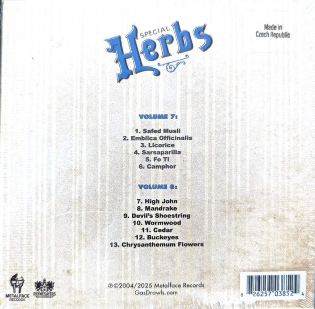 Metal Fingers (MF DOOM) - Special Herbs Vol 7 & 8 CD