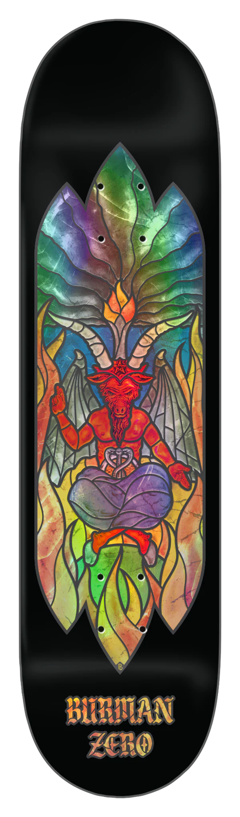 Zero Burman "Stained Glass" 8.625" Skateboard Deck