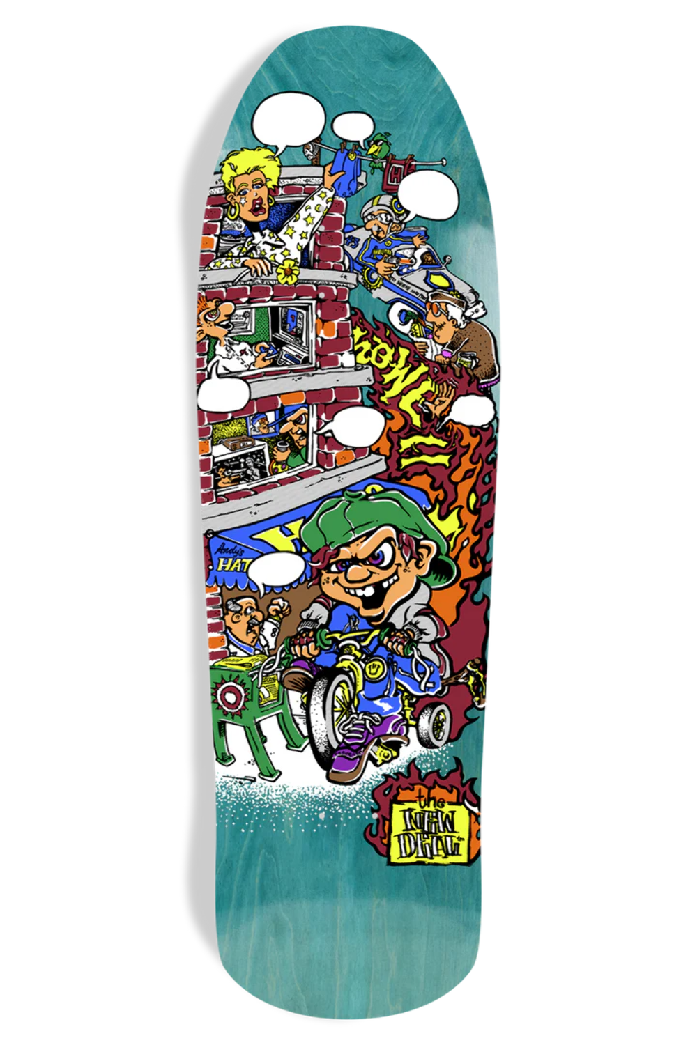 New Deal Andy Howell Tricycle Kid 9.63" Skateboard Deck