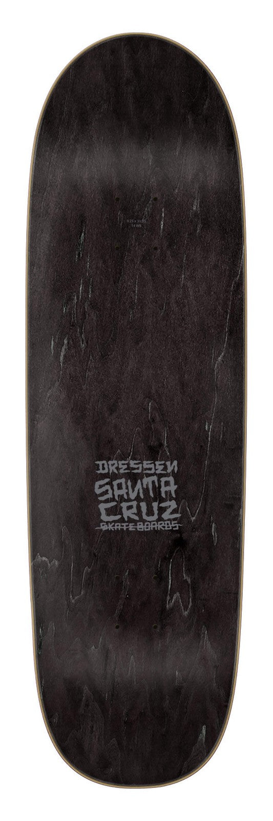 Santa Cruz Dressen Skull Rose 9.25" Skateboard Deck