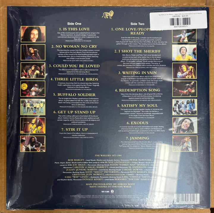 Bob Marley & The Wailers – Legend [50th Anniversary Edition] Vinyl LP Record