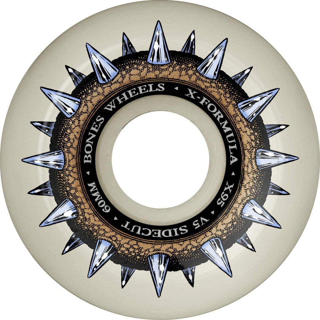 Bones Wheels X-Formula Street Cleats V5 Sidecuts 60mm 95A Skateboard Wheels