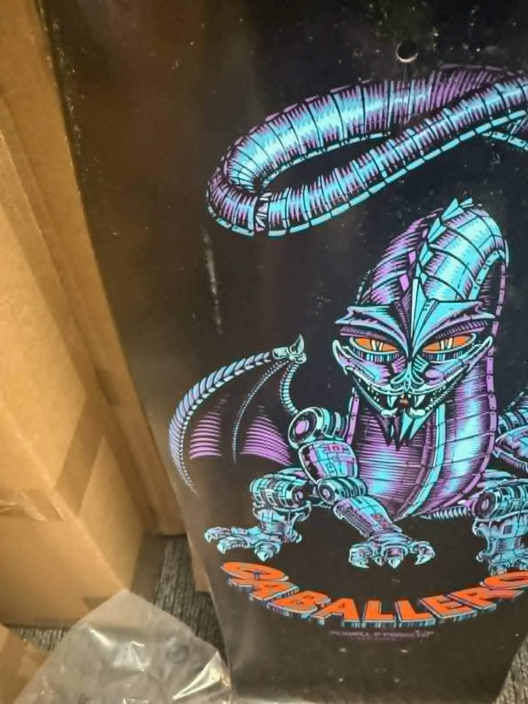 Powell Peralta Steve Caballero Mechanical Dragon Black 10" Skateboard Deck