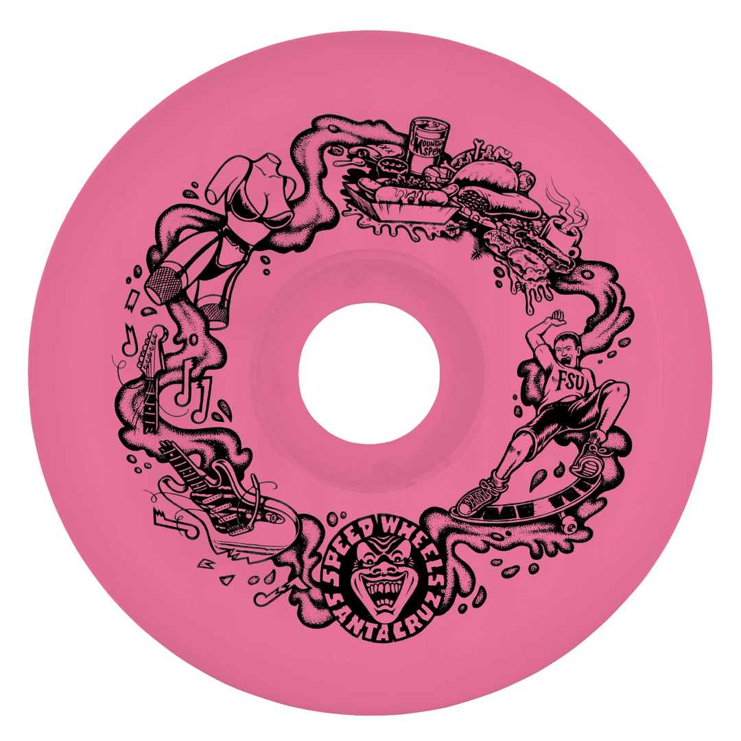 Slime Balls Big Balls Speedwheels Pink 65Mm 92A Skateboard Wheels