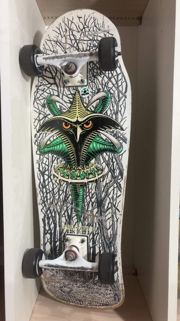 POWELL TONY HAWK シルバー 10.45×31.25㌅ Vintage 1980's Original