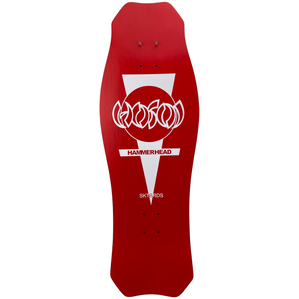 Hosoi OG Hammerhead Double Take skateboard deck reverse graphic