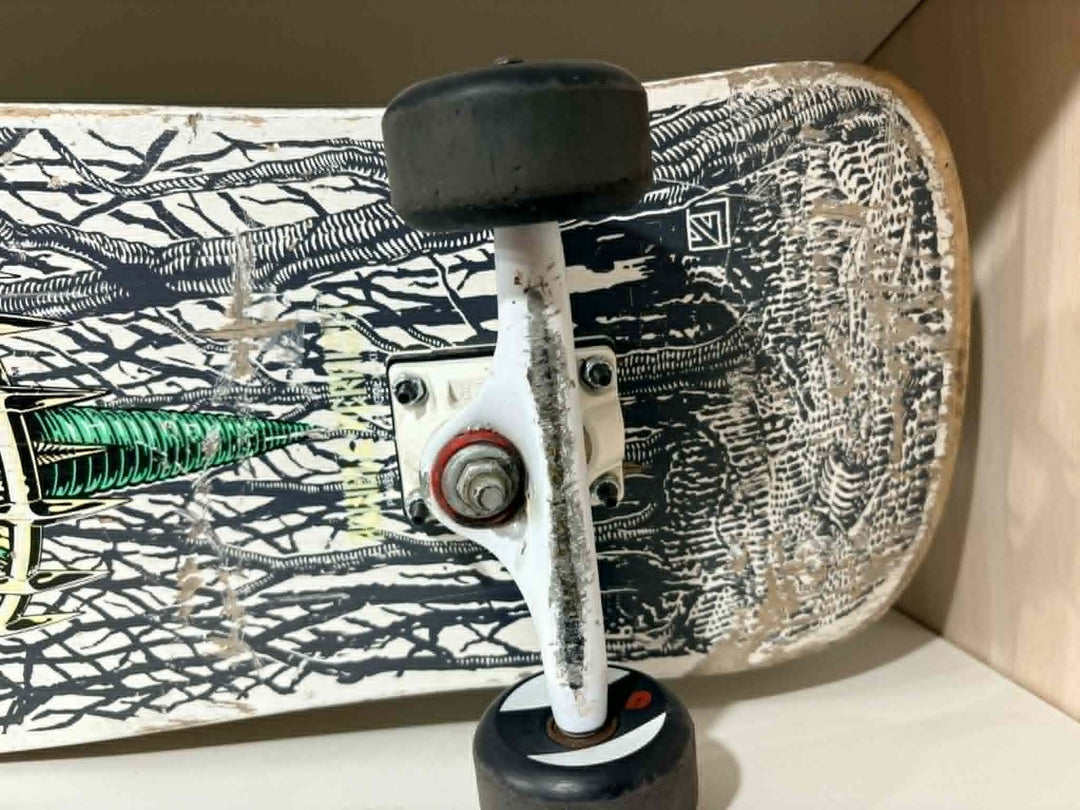 Powell Peralta Tony Hawk Claw White Original 80s USED Complete Skateboard