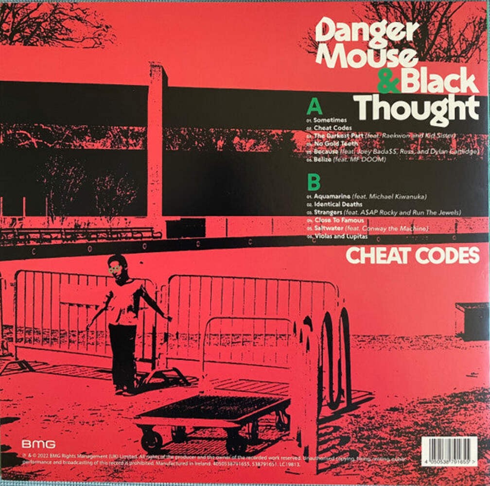 Danger Mouse & Black Thought - Cheat Codes Red Color Vinyl LP Record