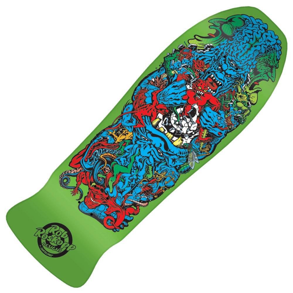 Santa Cruz Roskopp Target 5 Green 2016 10.125" Skateboard Deck