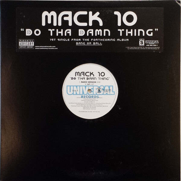 Mack 10 – Do Tha Damn Thing 12" Vinyl LP Record