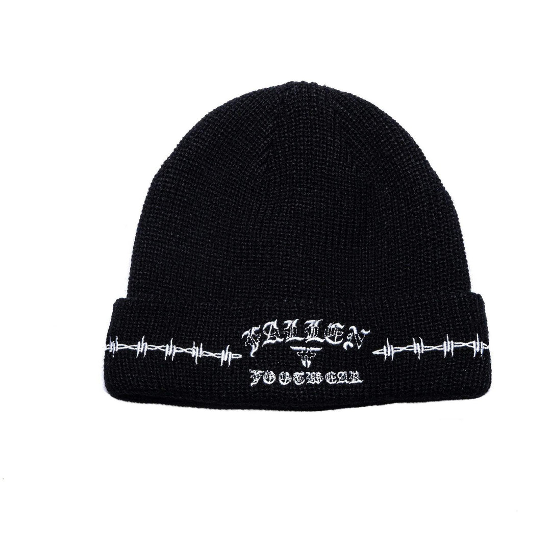 Fallen Barbed Wire Black Beanie