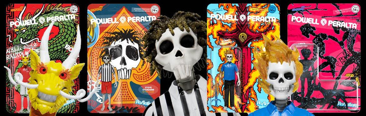 Super7 x Powell Peralta Steve Caballero, Lance Mountain, Steve Steadham & Tommy