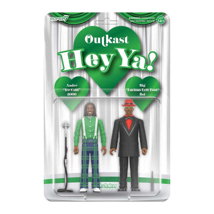 Super7 x Outkast - Andre 3000 - Big Boi (Hey Ya!) ReAction Figures