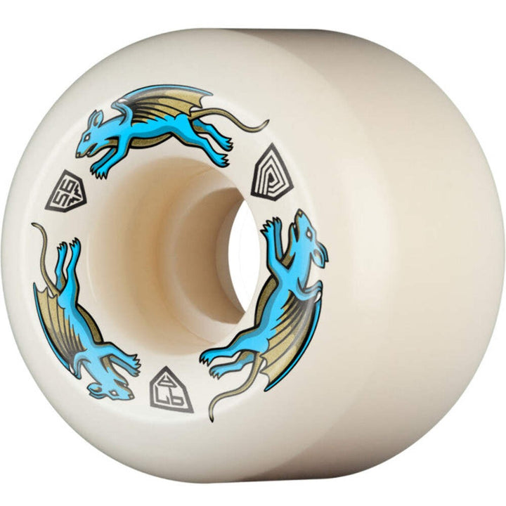 POWELL PERALTA NANO RATS ASYMMETRICAL 56mm 97a AA2 SKATEBOARD WHEELS