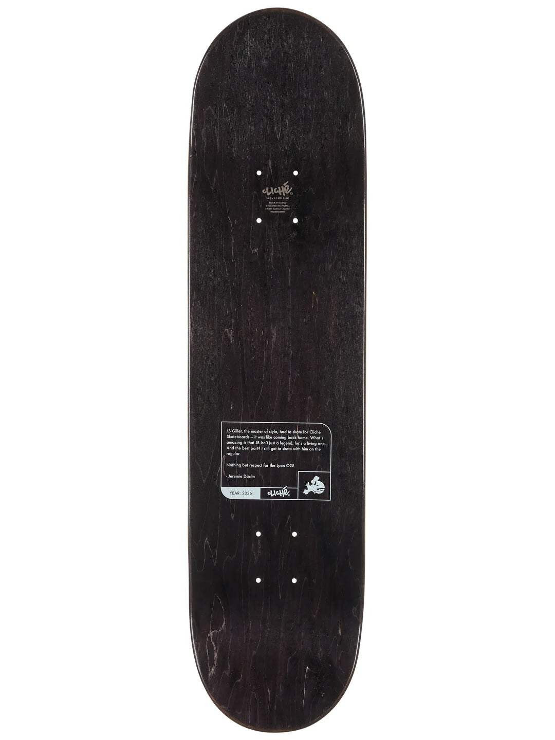 Cliché JB Gillet Lyon 8" Skateboard Deck