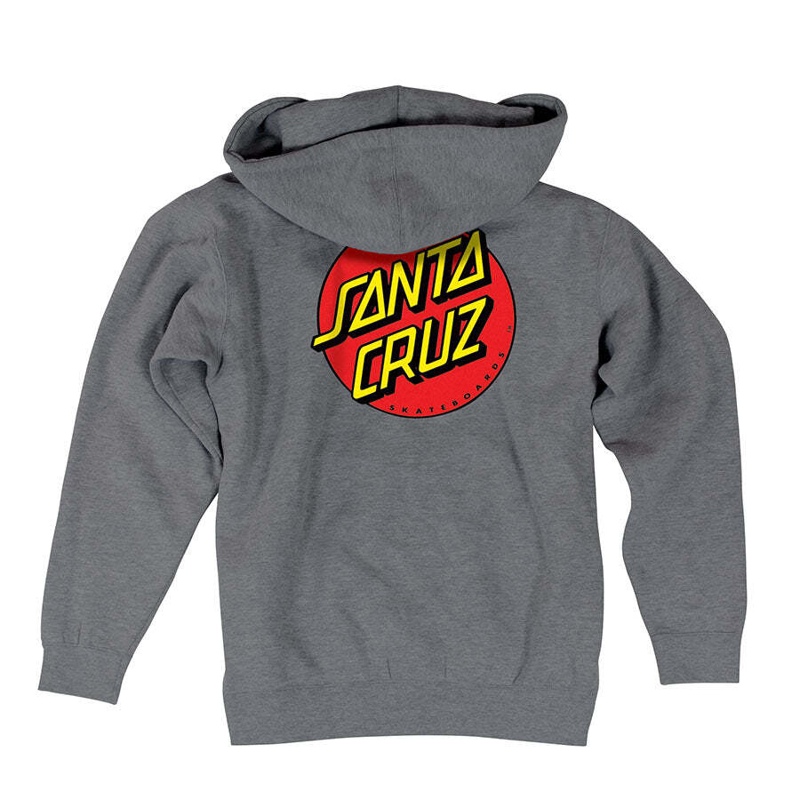 Santa Cruz Classic Dot Zip Up Heavyweight Hooded Sweatshirt