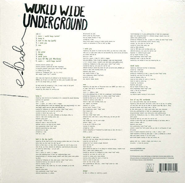 Erykah Badu – Worldwide Underground Vinyl LP Record