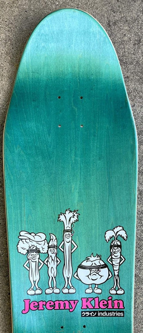 Jeremy Klein Candy Bar deck top, teal with Jeremy Klein logo