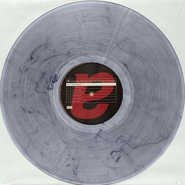 Conan Neutron & The Secret Friends – Dark Passengers Black Swirl On Silver Color