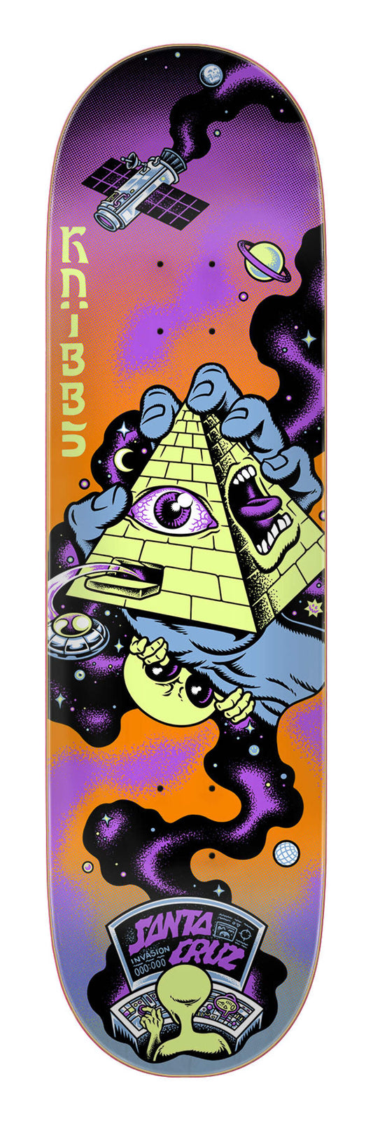 Santa Cruz Knibbs Invasion Hand 8.5" Skateboard Deck
