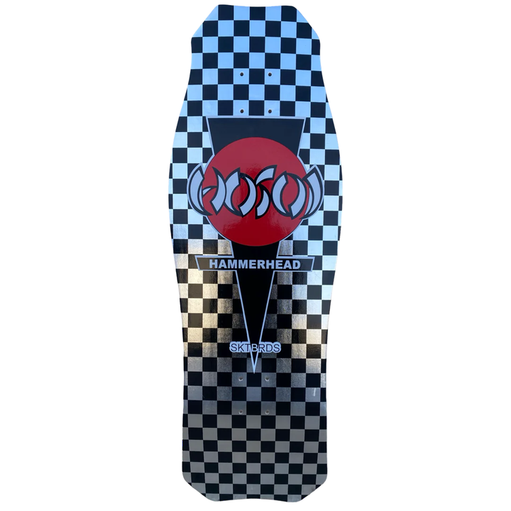 Hosoi Skateboards O.G. Hammerhead Checkerboard LTD Silver Foil 10.5" Skateboard