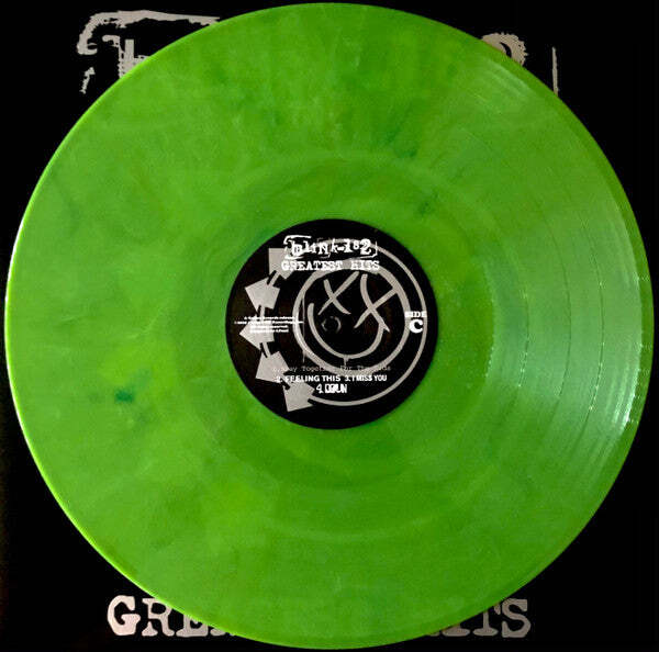 Blink 182 - Greatest Hits Green Blue Color 2xLP Vinyl LP Record *USED 2020 RELEA