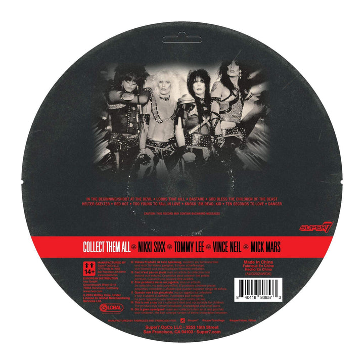 Super7 x Mötley Crüe - Vince Neil (Shout At The Devil B&W) ReAction Figure