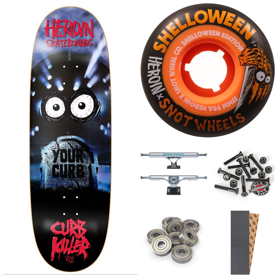 HEROIN "CURB KILLER 8" 10" COMPLETE SKATEBOARD
