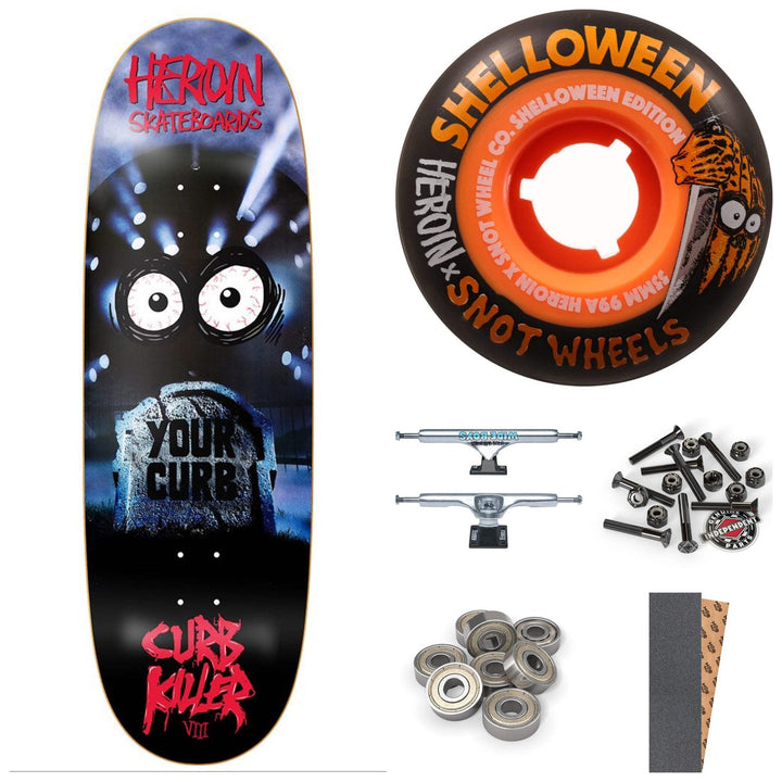 HEROIN "CURB KILLER 8" 10" COMPLETE SKATEBOARD